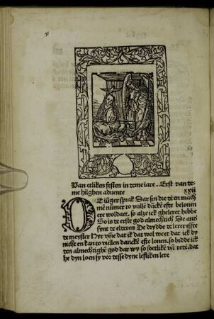 XXII. Van etliken festen in deme iare. Erst van deme hilghen advente