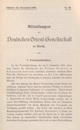Mitteilungen der Deutschen Orient-Gesellschaft