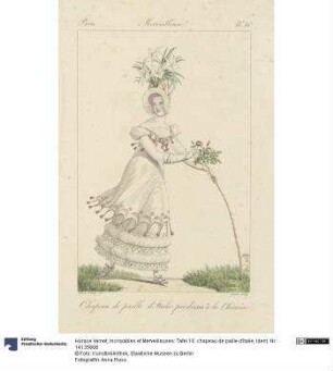 Incroyables et Merveilleuses: Tafel 16: chapeau de paille d'Italie