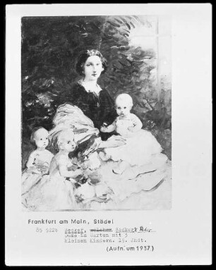 Farbskizze zu dem Bildnis der Frau Charlotte von Wulf mit ihren Kindern
