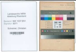 Entnazifizierung Christian Schreiner , geb. 13.04.1898 (Polizeibeamter)