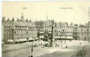 Ansicht des großen Platzes in Lille