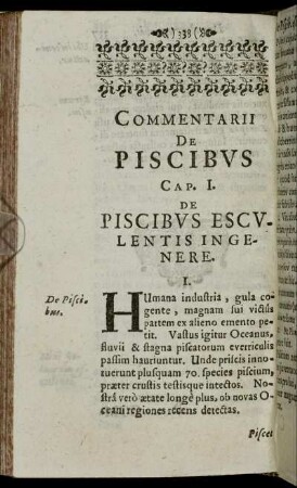 Commentarii De Piscibus