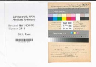 Entnazifizierung Alois Stich, geb. 21.12.1896 (Betriebsleiter)