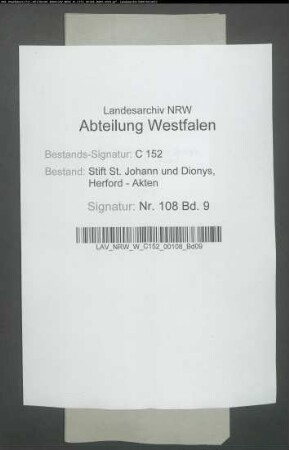Rechnung der Neustädter Kirche zu Herford.