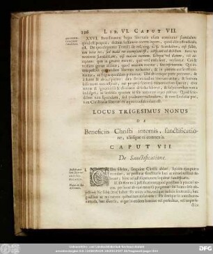 Caput VII. De Sanctificatione.
