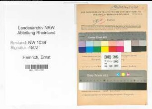 Entnazifizierung Ernst Heinrich , geb. 17.06.1912 (Angestellter)