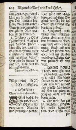 Noth- und Trost-Lieder.