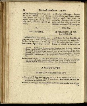 Annotatio ad Cap. XIV Theophrasti.