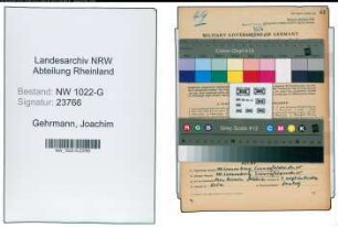 Entnazifizierung Joachim Gehrmann , geb. 16.11.1920 (Krankenpfleger)