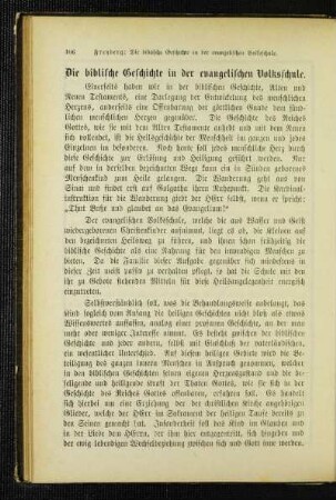 ¬Die¬ biblische Geschichte in der evangelischen Volksschule