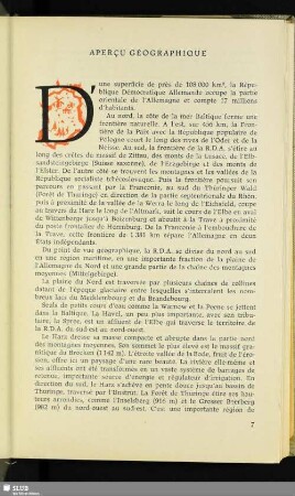 Aperçu Géographique