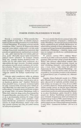 55: Pomnik Józefa Piłsudskiego w Wilnie
