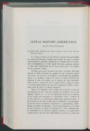 Letras hispanoamericanas