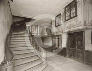 Diele mit Treppe im Uphagenhaus Danzig