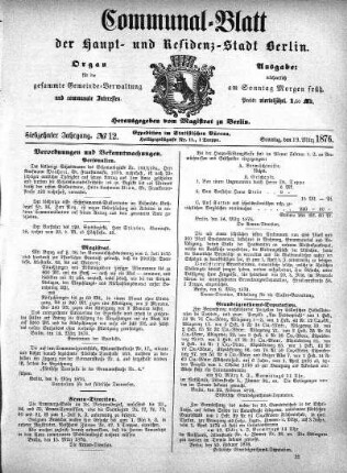 1876,12: No. 12, 19. März 1876