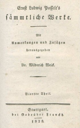 Theil 4 = [1], Theil 4: Sämmtliche Werke