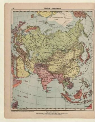Asien, Staatenkarte