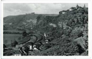 Dornburg. Blick auf Dornburg u. d. Schlösser