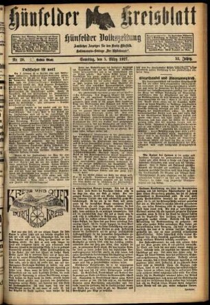 Zweite Ausgabe vom Samstag, den 05. März 1927.