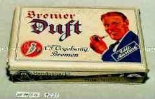 Pappschachtel für 50 Gramm Tabak "Bremer Duft C.F. Vogelsang, Bremen 'Edle Auslese'"