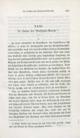 437-444 In Sachen des Bonifacius-Vereins