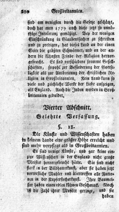Vierter Abschnitt. Gelehrte Verfassung