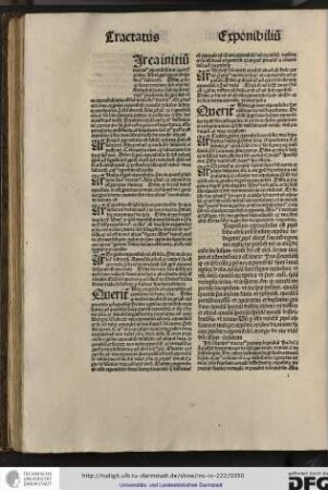 [C]irca initium tractatus exponibilium queritur primo. Utrum propositio exponibilis sit eius subiectum.