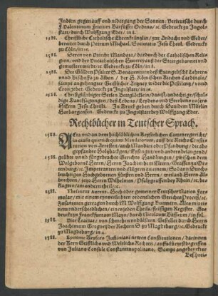 Rechtbücher in Teutscher Sprach.