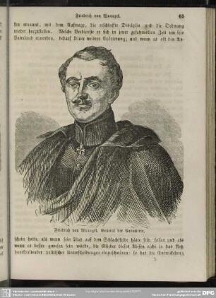 Friedrich von Wrangel, General der Cavallerie
