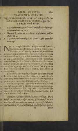 Praesumpt. CLXVIII. - CLXXVII.