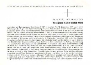 Molls, Msgr. Dr. Michael