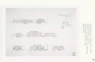 Überseehaus, Berlin-Tiergarten (Diplomarbeit bei Karl Wilhelm Ochs): Schnitte 1:200
