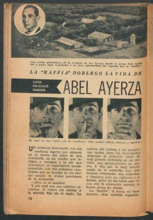 La "Maffia" doblegó la vida d Abel Ayerza : Casos policiales famosos