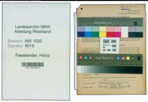 Entnazifizierung Heinz Fassbender , geb. 30.09.1916 (Vertreter)