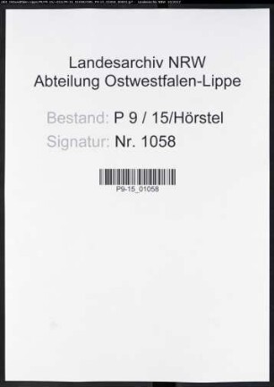 Sterberegister Standesamt Hörstel