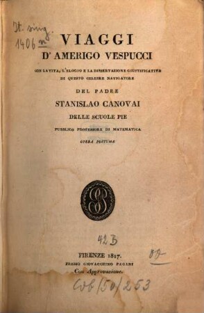 Viaggi d'Amerigo Vespucci