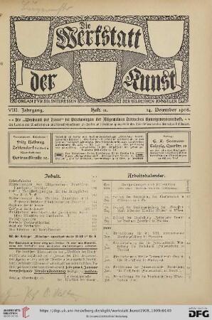 Heft 11 (14. Dezember 1908)