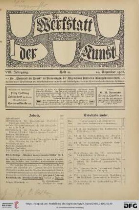Heft 11 (14. Dezember 1908)
