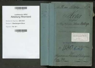 Natorp, Johann 18.12.1829; Bergreferendar; ausgeschieden April 1870; Prüfungs- und Personalakte