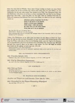 XV. Wappen und Exlibris