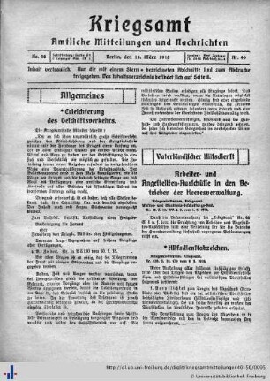 Nr. 46, 16.03.1918
