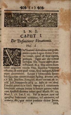 Er. Theophil. Majeri Tractatus iuridicus de iure venandi Romano-germanico, vulgo Jagd-Gerechtigkeit