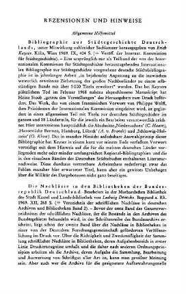 Rezensionen und Hinweise : Allgemeine Hilfsmittel