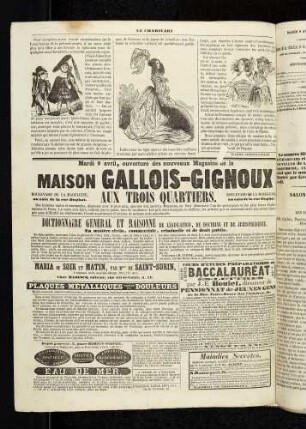 Modes françaises qui continueront à florir pendant l'année 1844