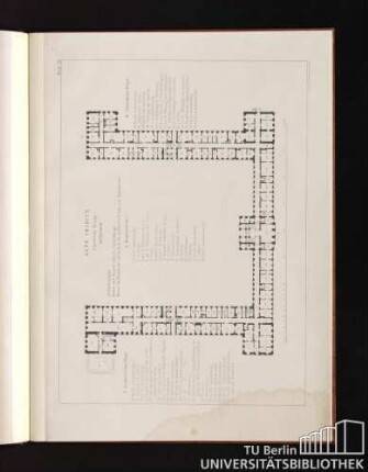 Blatt III. Alte Charité. Parterre Etage.