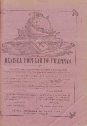 2.1889: Revista popular de Filipinas