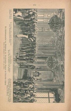 Die Kaiserdeputation des Reichstags des Norddeutschen Bundes im Versailler Schloß