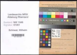 Entnazifizierung Wilhelm Schirwat , geb. 27.10.1894 (Schneider)