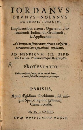 De umbris Idearum